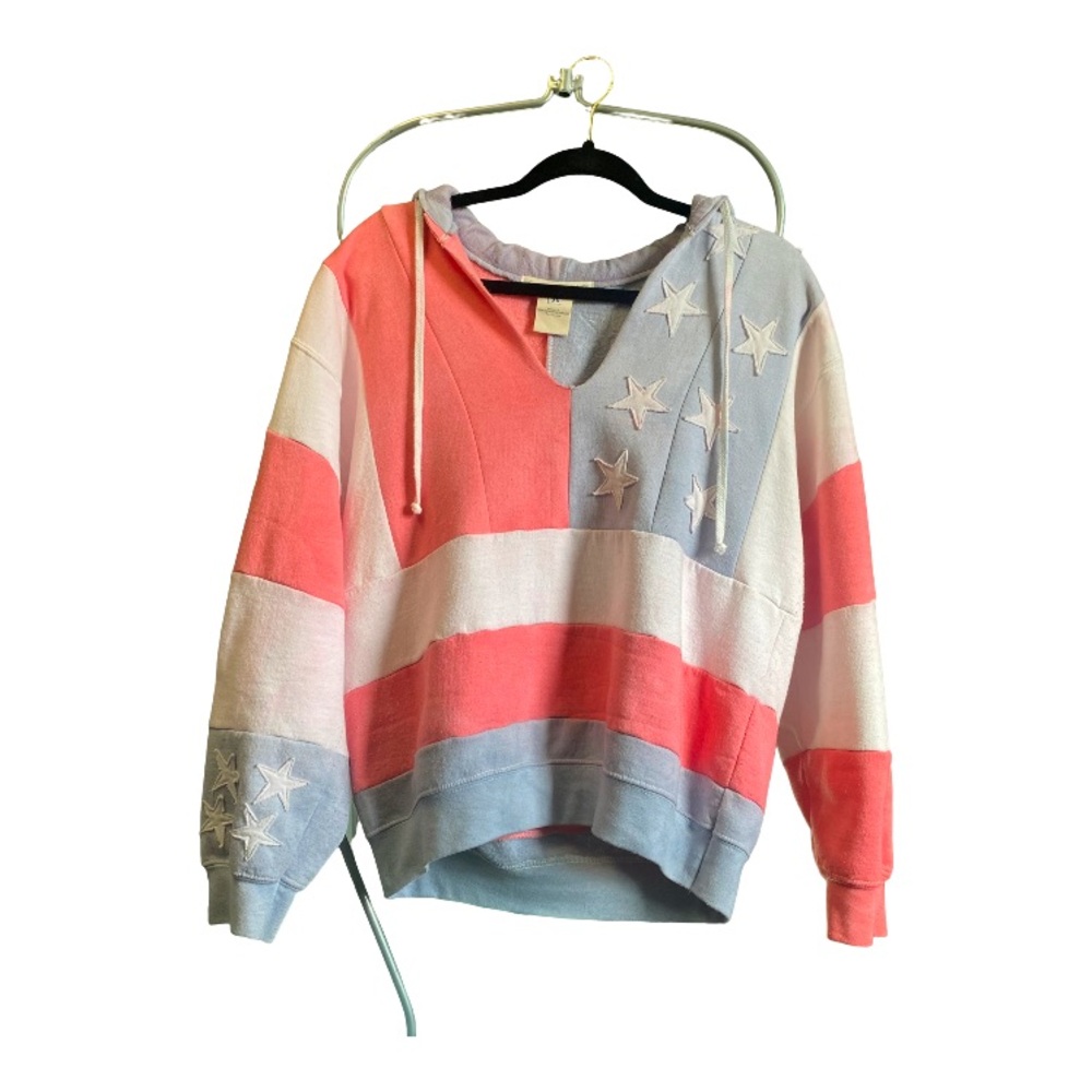 Free People x Tricia Fix American Flag Hoodie
